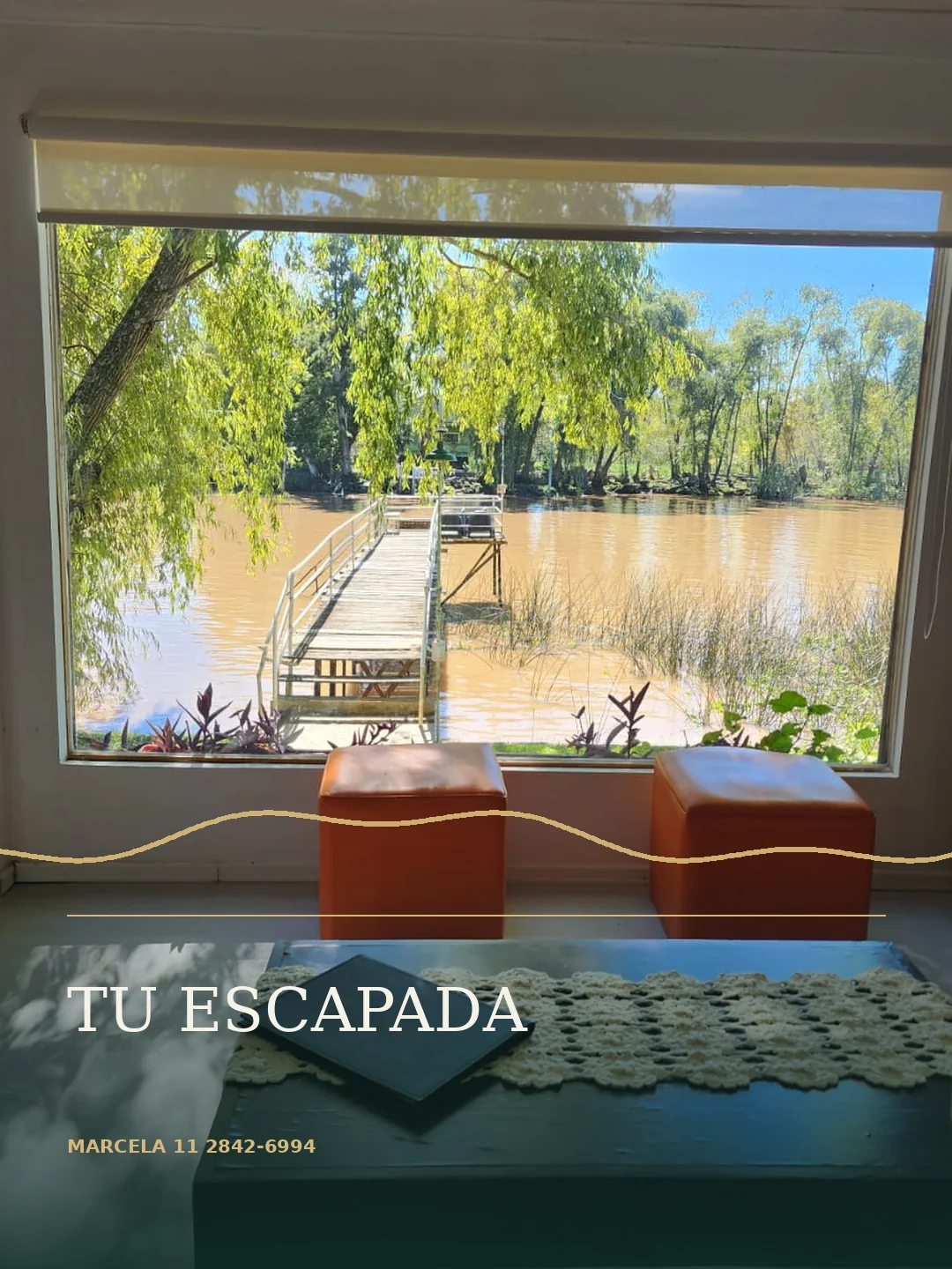 Vista al río desde el interior
